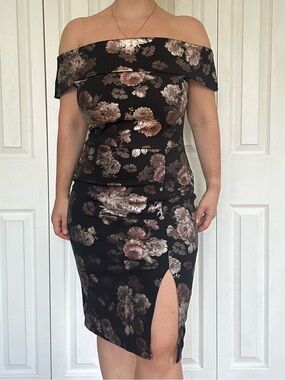 Floral Off-Shoulder Dress